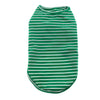 Pet Cat Striped Pajamas Kitten Comfortable Cotton Clothes Shirt Green