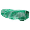 Pet Cat Striped Pajamas Kitten Comfortable Cotton Clothes Shirt Green