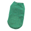 Pet Cat Striped Pajamas Kitten Comfortable Cotton Clothes Shirt Green