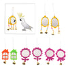 2Pcs / Set Pet Bird Mirror Toy Parrot Mirrors with Bell 1