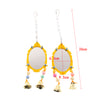 2Pcs / Set Pet Bird Mirror Toy Parrot Mirrors with Bell 1