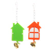 2Pcs / Set Pet Bird Mirror Toy Parrot Mirrors with Bell 2