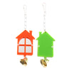 2Pcs / Set Pet Bird Mirror Toy Parrot Mirrors with Bell 2