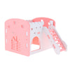 Small Animals Hamster House Cages Wooden Squirrel Villa Hut Play Toy pink