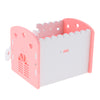 Small Animals Hamster House Cages Wooden Squirrel Villa Hut Play Toy pink