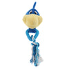 Pet Dog Cat Play Squeaky Sound Vocal Rope Knot Toys  Little Bird Style-Blue