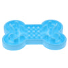 Pet Dog Cat Slow Feeder Anti-Slip Feeding Dish Bowl Anti-Choking Blue S