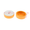 2Pieces Reptiles Feeder Ceramic Food Bowl Anti-escape Dish For Lizard Gecko Orange Round L