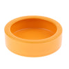 2Pieces Reptiles Feeder Ceramic Food Bowl Anti-escape Dish For Lizard Gecko Orange Round L