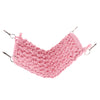 Small Pet Hammock, Lizard Lounger, Cage Hanging Corner Hammock Rope Net Pink