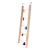 Solid Wooden Parrot Climb Ladder Bird Cage Climbing Swing Toy as described 6 Ladders-bells