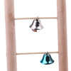 Solid Wooden Parrot Climb Ladder Bird Cage Climbing Swing Toy as described 6 Ladders-bells