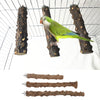 Parrot Bird Natural Prickly Ash Wood Stand Perch Swing Stand Platform S