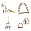 Bird Parrot Perch Swing Hanger Cage Parakeet Cockatiel Finch Lovebird Toy M