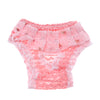 4Pcs Chiffon Female Pet Dog Physiological Pants Underwear Diaper Pink M