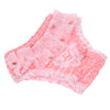 4Pcs Chiffon Female Pet Dog Physiological Pants Underwear Diaper Pink M