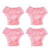 4Pcs Chiffon Female Pet Dog Physiological Pants Underwear Diaper Pink M