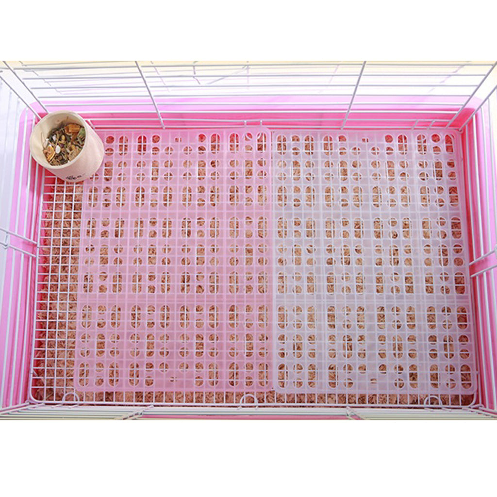 Small Animal Cage Hole Mat Comfort Pieces Pad For Bunny Mouse Hamster Cage Pink