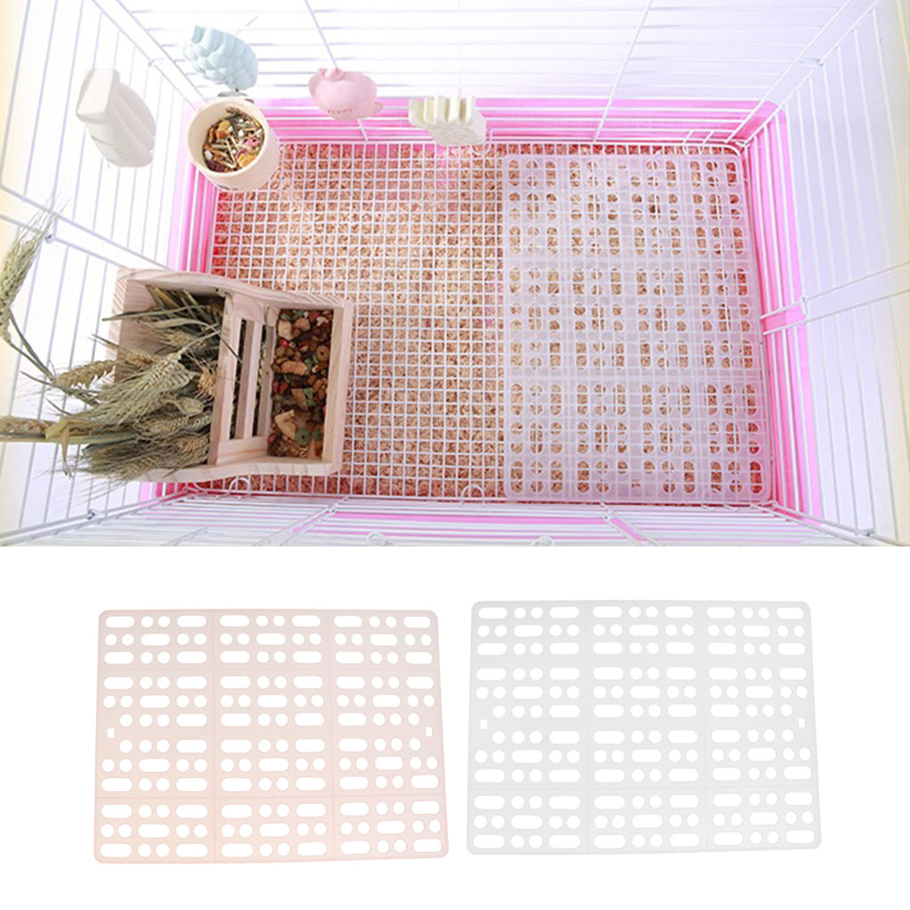 Small Animal Cage Hole Mat Comfort Pieces Pad For Bunny Mouse Hamster Cage Pink