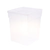 Reptile Feeding Box Transparent Cage Hatching Container for Lizard Frog White