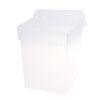 Reptile Feeding Box Transparent Cage Hatching Container for Lizard Frog White