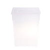 Reptile Feeding Box Transparent Cage Hatching Container for Lizard Frog White