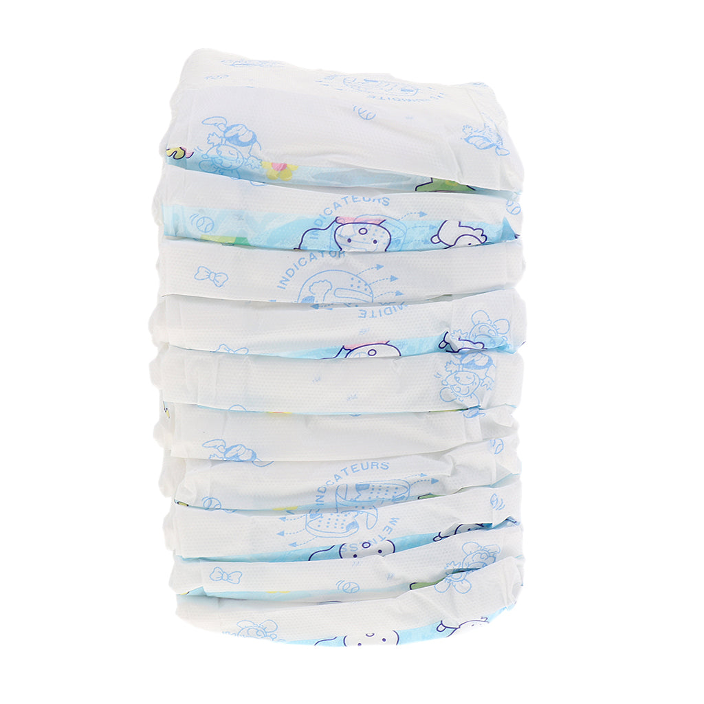 10pcs Disposable Puppy Dog Diapers Super Absorbent Pet Nappy Pants  S