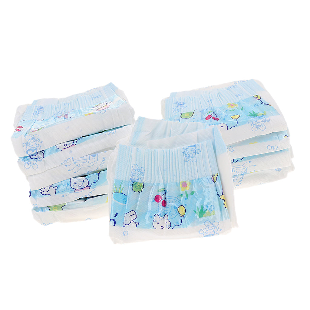 10pcs Disposable Puppy Dog Diapers Super Absorbent Pet Nappy Pants  S