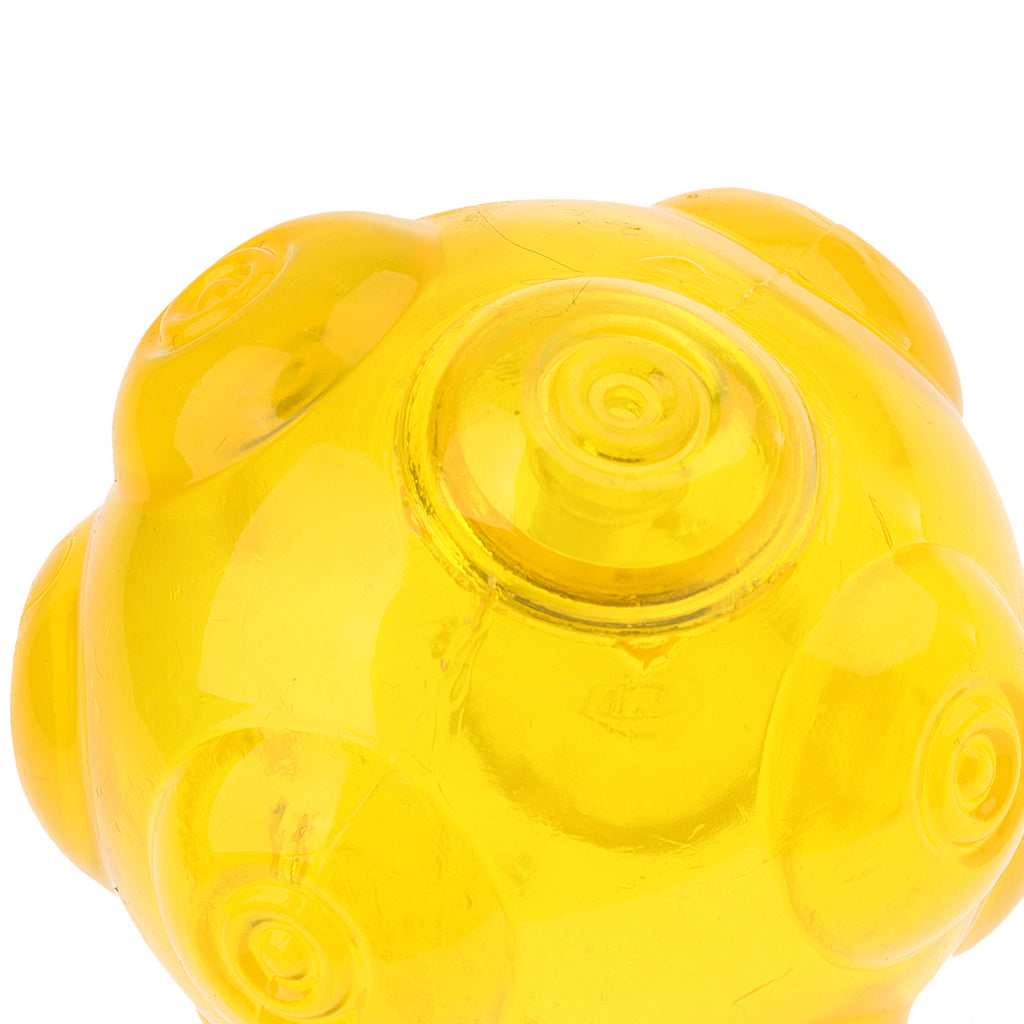 Dog Toy Ball Interactive Squeak Dog Chewing Ball Training Playing Yellow
