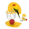 Bird Training Toy Chew Parakeet Parrot Basketball Hoop Trick Prop+Balls L