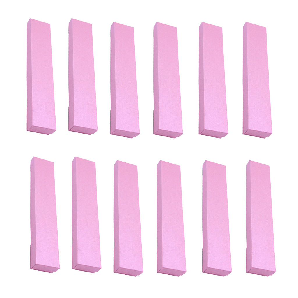 12 Pcs Fashion Women Rectangular Necklace Jewelry Storage Boxes  Pink