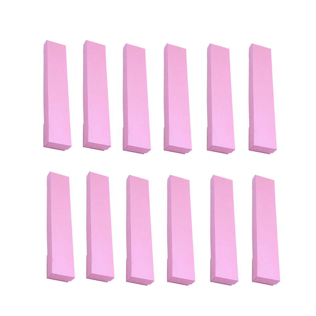 12 Pcs Fashion Women Rectangular Necklace Jewelry Storage Boxes  Pink