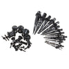 32 Pieces Ear Gauges Stretching Kit Acrylic Plug Taper 14G-0G Expander Black