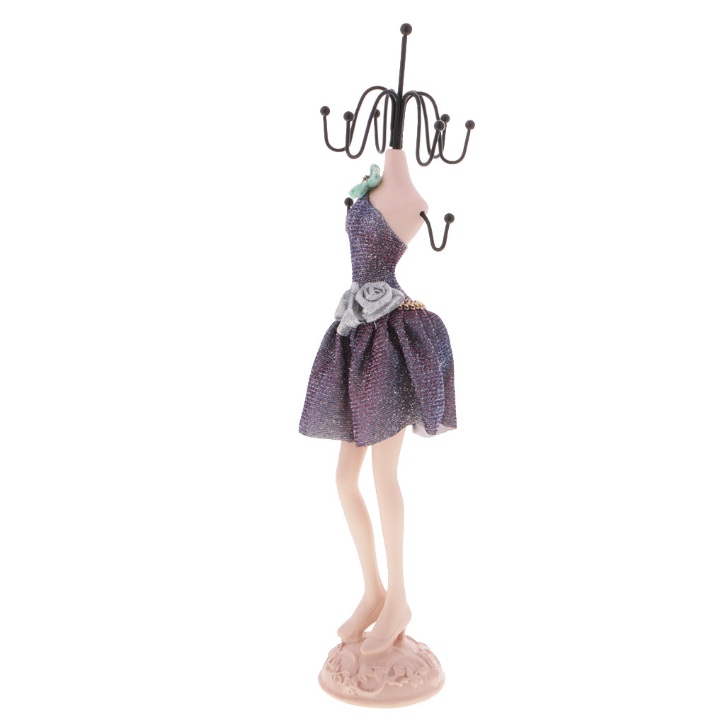 Charm Elegant Mannequin Jewelry Organizer Display Stand Hanging Model 3