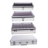 Watch Box Watch Case Aluminum Glass Top Jewelry Case Organizer 12 Slots