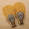 1 Pair Tassel Epaulette Shoulder Board Mark Costume Brooch Badges Gold