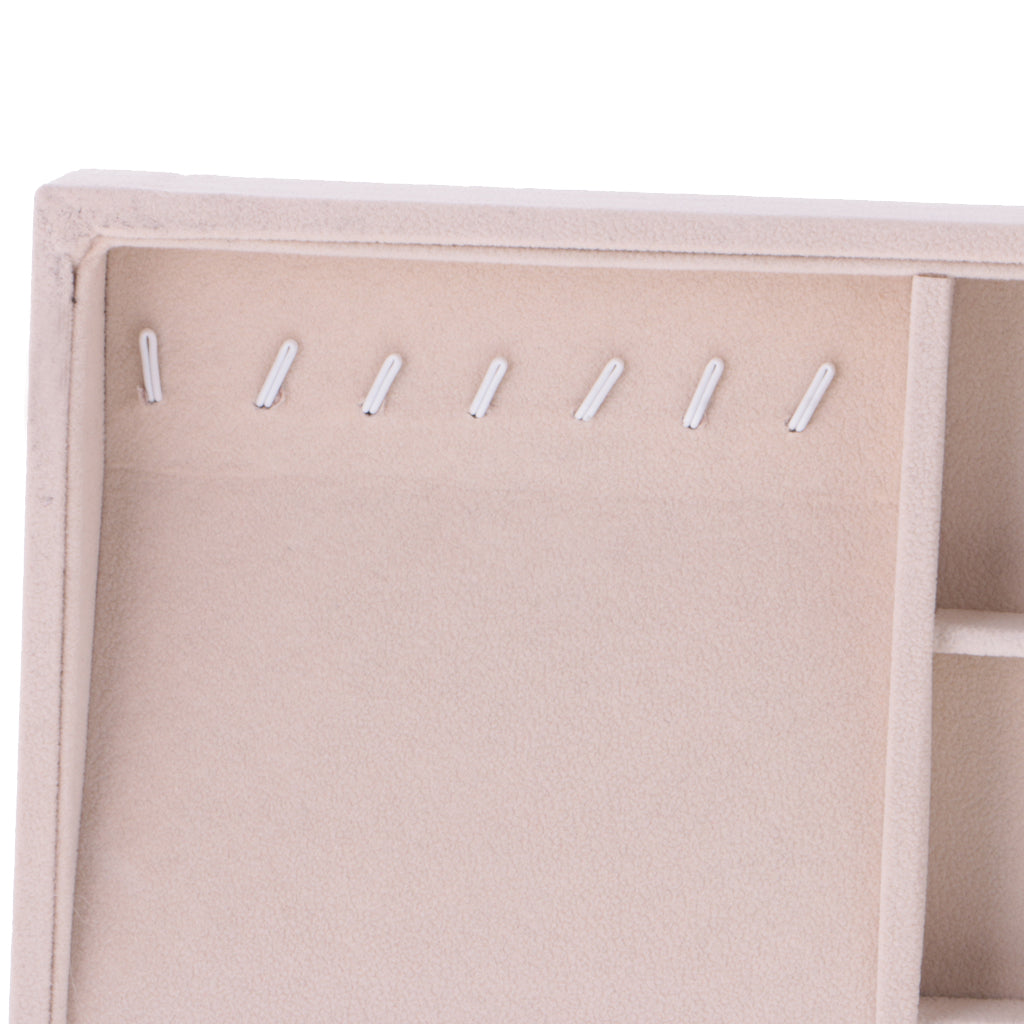 Ring Earrings Necklace Jewelry Display Organizer Box Tray Showcase Holder #7