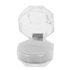 20 Pieces Acrylic Ring Earring Jewelry Storage Box Display Gift Case  White