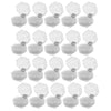 20 Pieces Acrylic Ring Earring Jewelry Storage Box Display Gift Case  White