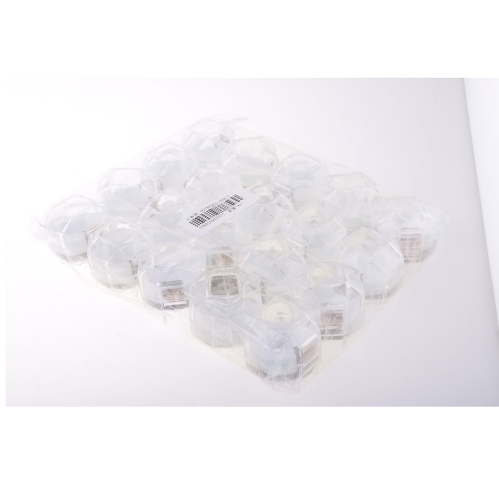 20 Pieces Acrylic Ring Earring Jewelry Storage Box Display Gift Case  White