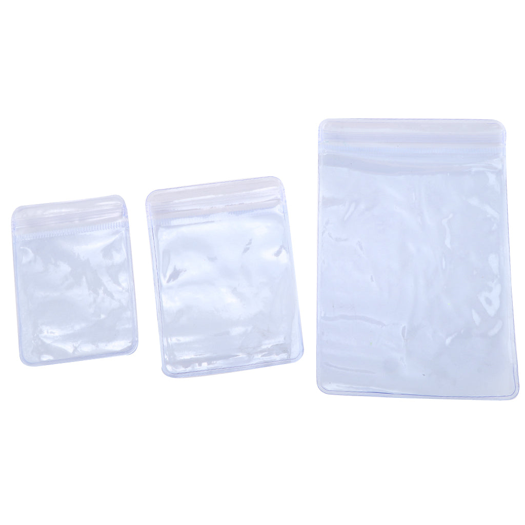 100 Pieces Bulk Poly Reclosable Ziplock Bag Jewelry Trinkets Pouch 8x12cm