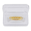 18K Golden Plated Top Mouth Teeth Cap Rapper Halloween Costume Gold