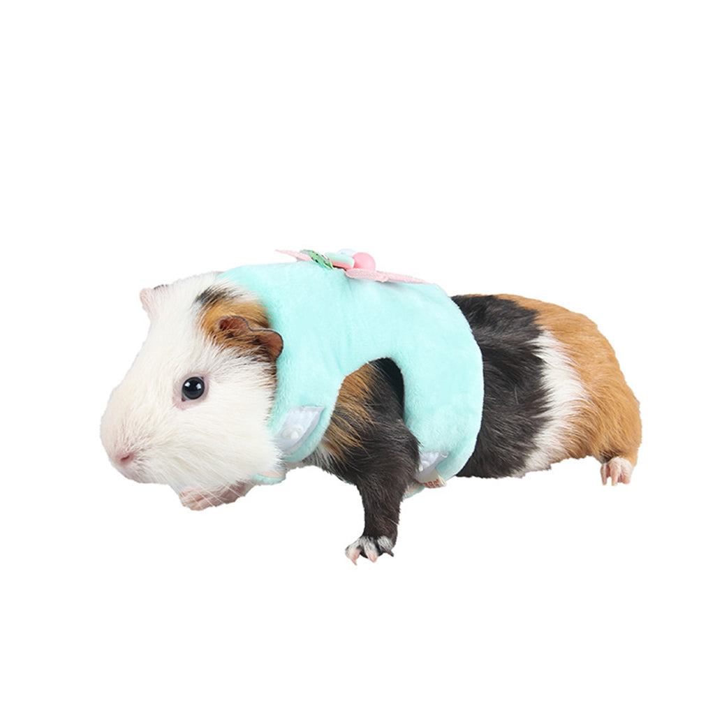 Soft Small Animal Pet Hamster Chinchilla Harness Vest Leash Lead  Green S