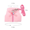 Soft Small Animal Pet Hamster Chinchilla Harness Vest Leash Lead  Pink S