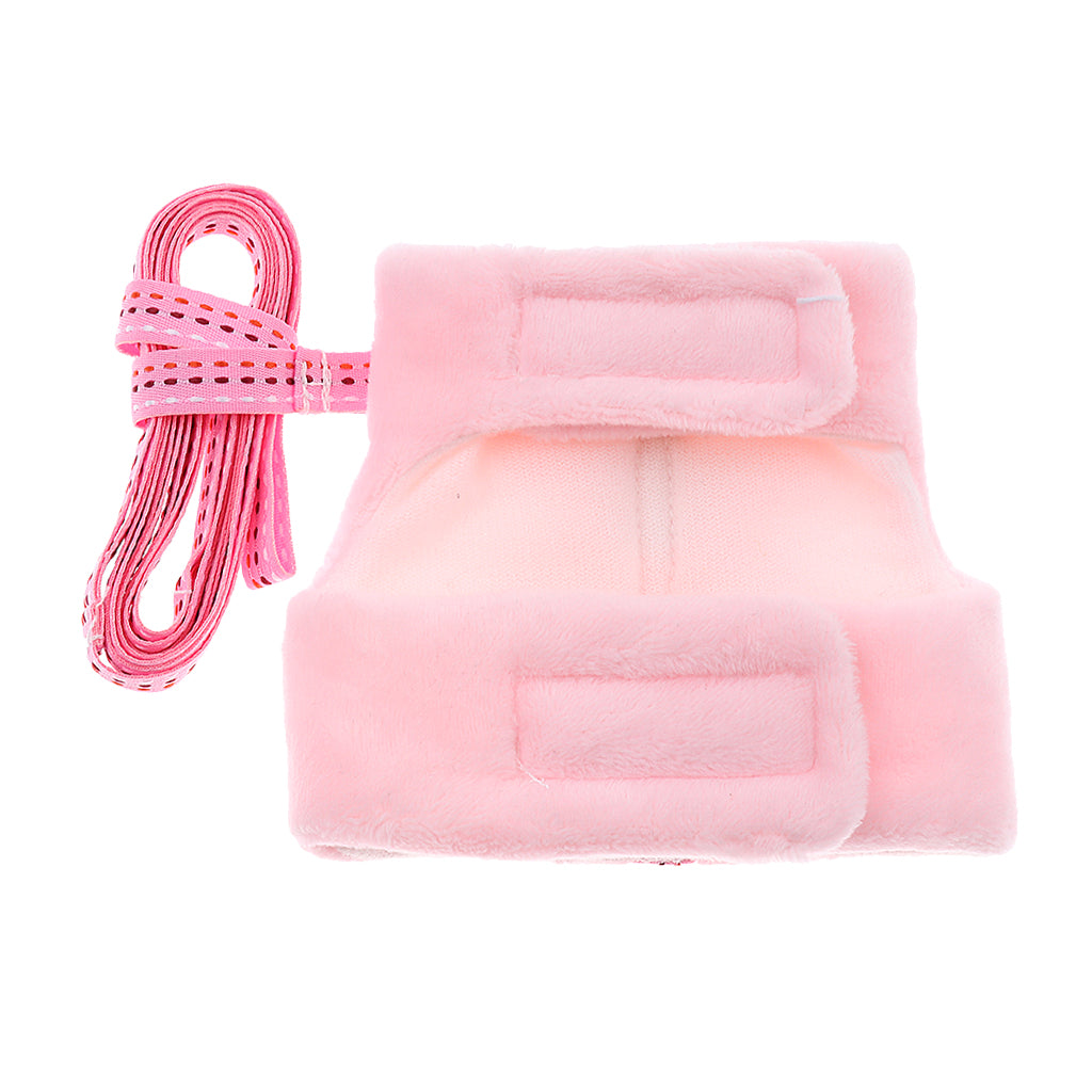 Soft Small Animal Pet Hamster Chinchilla Harness Vest Leash Lead  Pink L