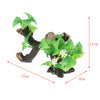 Artificial Plants Grass for Fish Tank Aquarium Ornament Plant  Driftwood #3