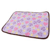 Breathable Dual Printing Cooling Pet Dog Bed Mat For Winter Summer Purple L