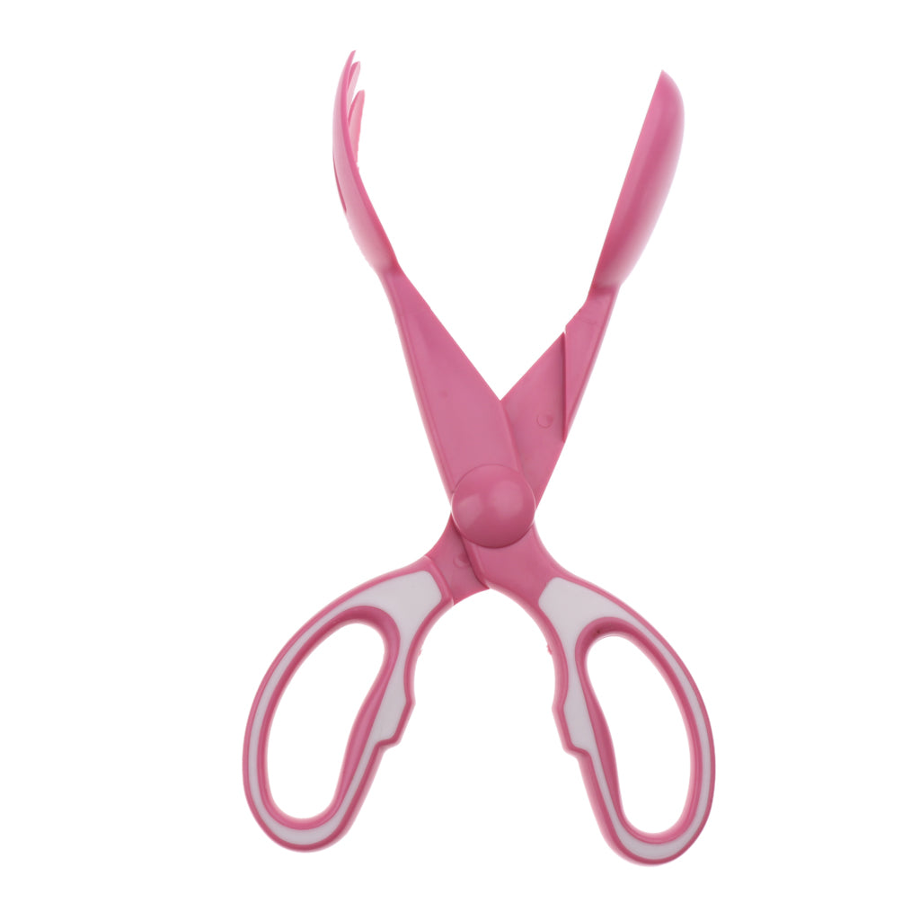 Dog Pet Pooper Scooper Scissor Scoopper Clamp Pick Up Cleaning Tool  Pink