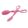 Dog Pet Pooper Scooper Scissor Scoopper Clamp Pick Up Cleaning Tool  Pink