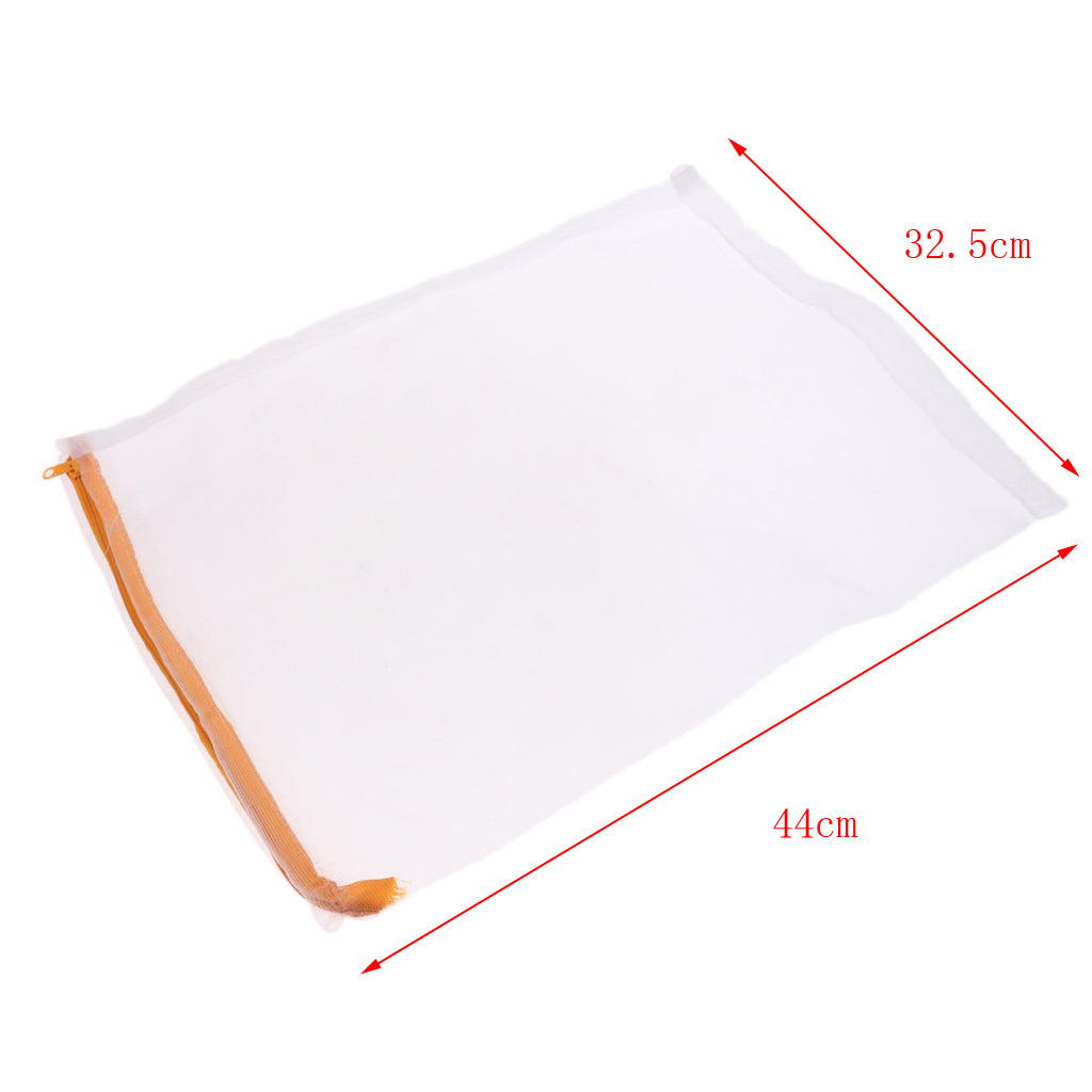 5pcs Aquarium Mesh Media Filter Bag Fish Tank Net Bag White - 44x32.5cm